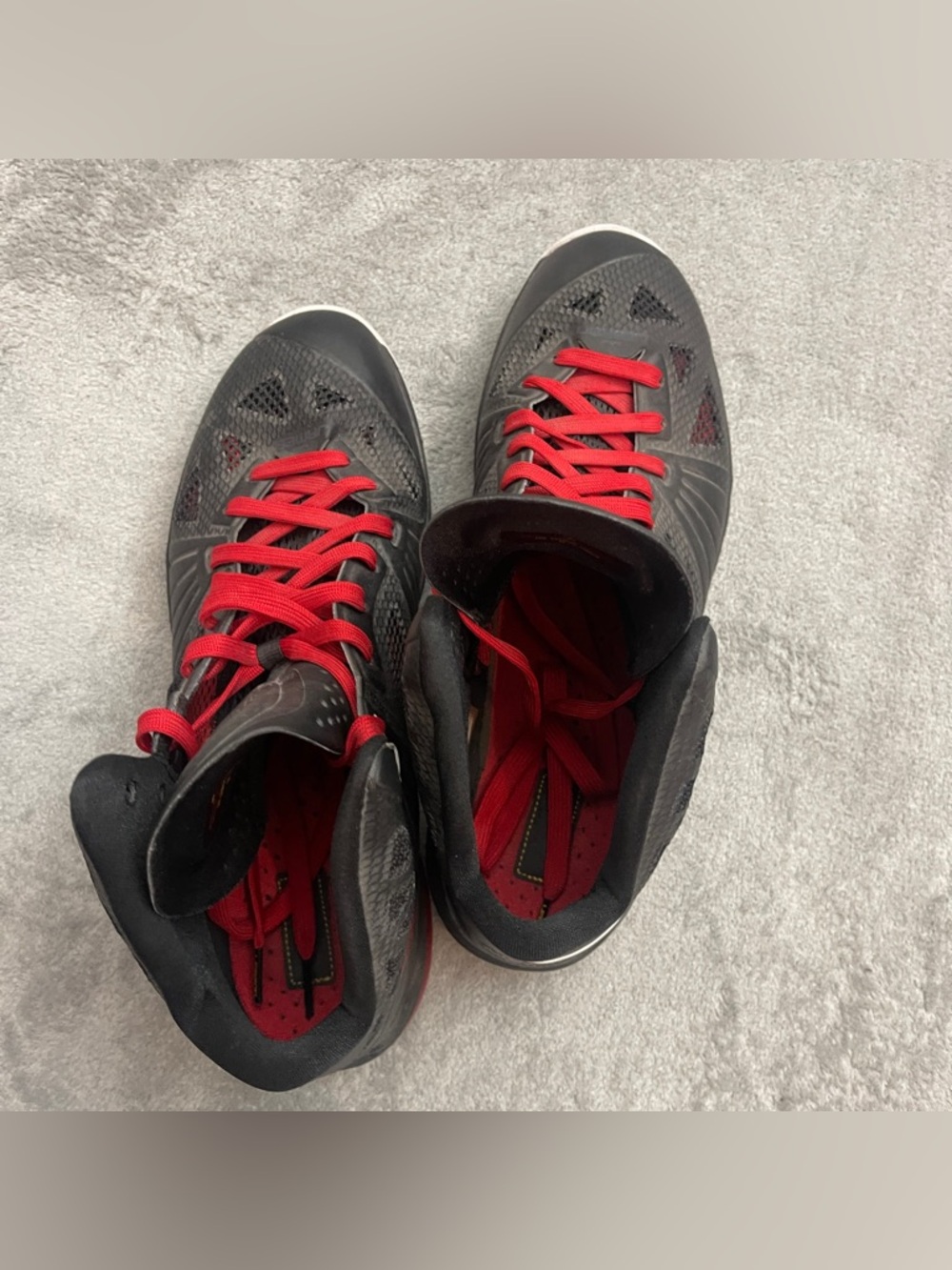 Nike Air Max LeBron 8 P.S. Mens 11.5 Black And Red - Picture 4 of 11